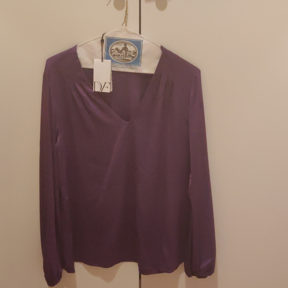 NWT DIANE VON FURSTENBERG DVF SIZE 8 PURPLE